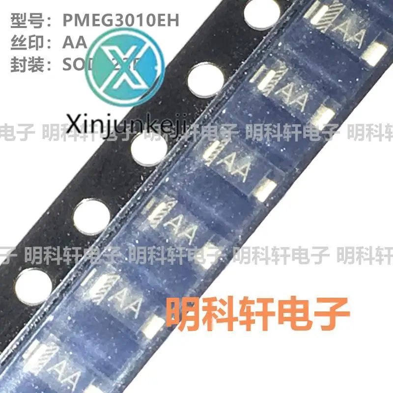 

50pcs orginal new PMEG3010EH Silkscreen AA SOD123F 30V/1A SMD Schottky Diode