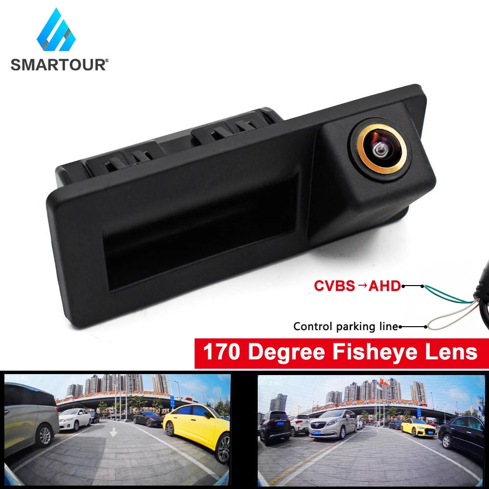 

SMARTOUR HD Handle Trunk Car Rear Camera For VW Passat CC B6 B7 Polo Skoda Octavia Tiguan For Audi A4 Q3 Q5 A5 A8 S5 A3 A6 C7 A7