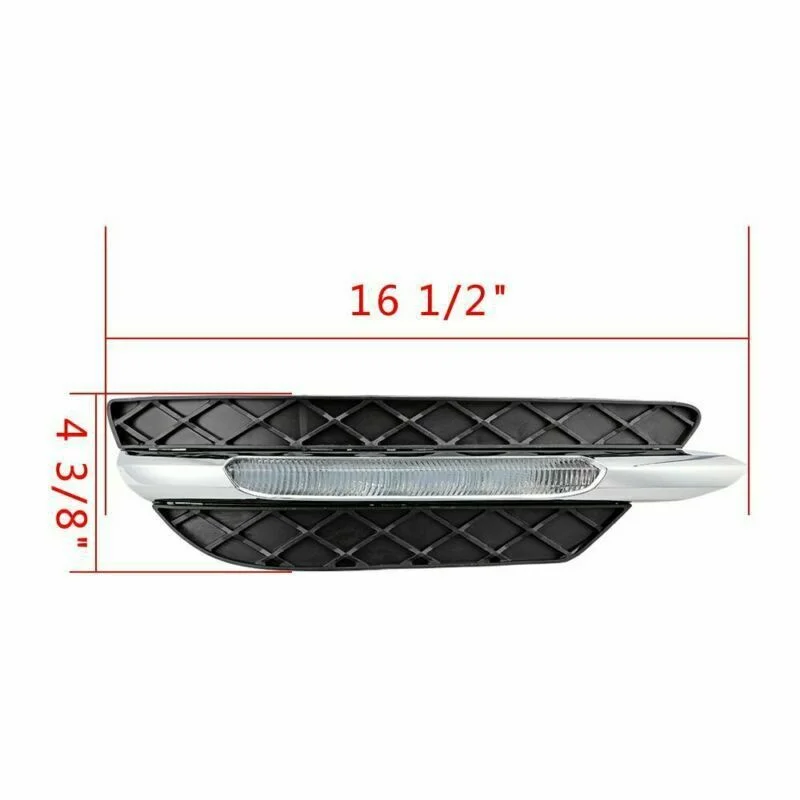 1 пара автомобильный передний бампер Гриль дневные ходовые огсветильник