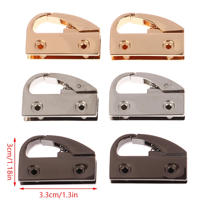 

2pcs 3.3X3X7cm Metal Decoration Buckle Bags Accessories Crossbody Handbag Handle Connector For DIY Purse Making Bag Hardware