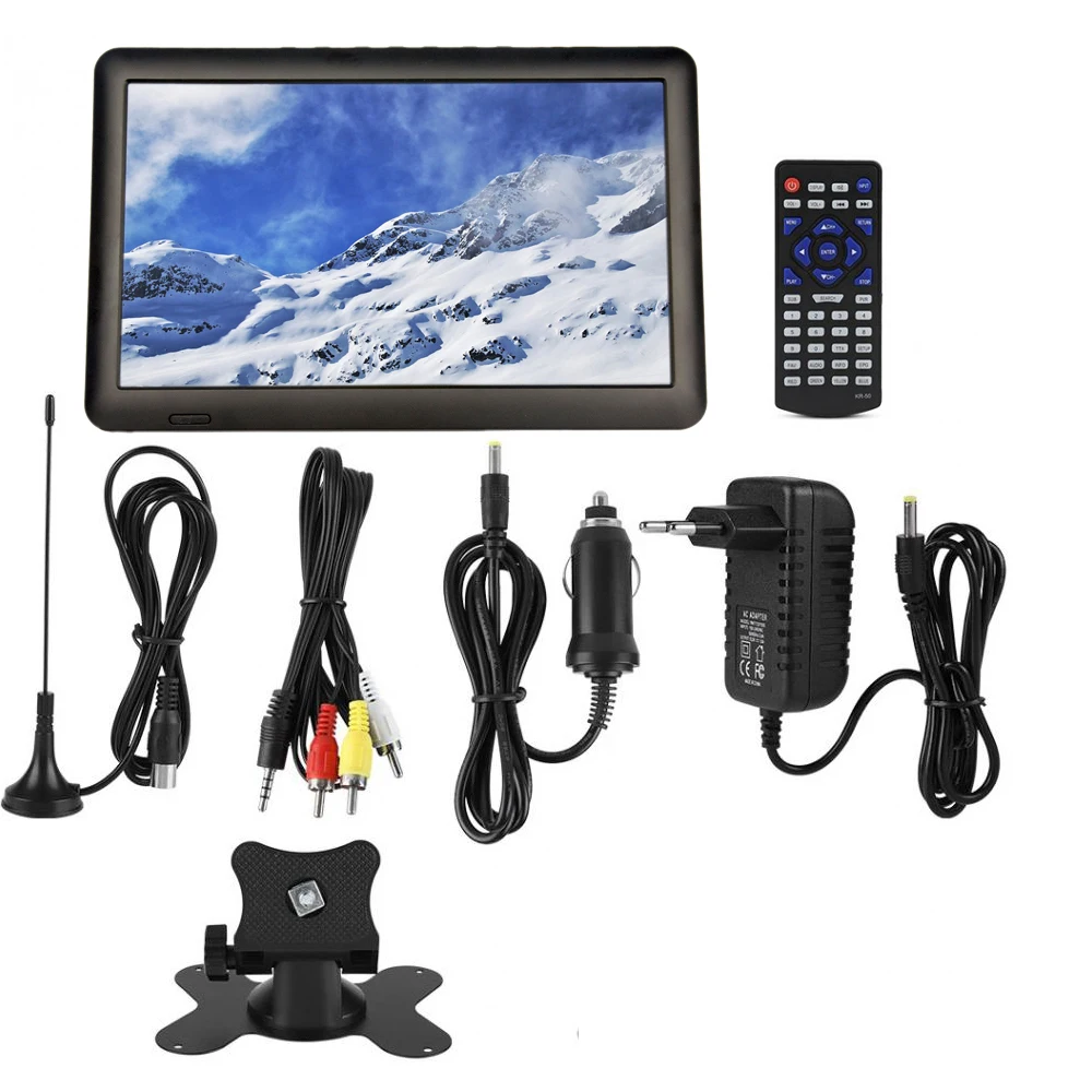 HD 10 8 дюймосветодиодный Leadstar LED ATSC-T Портативный мини ТВ Поддержка H265/Hevc Dolby Ac3 для
