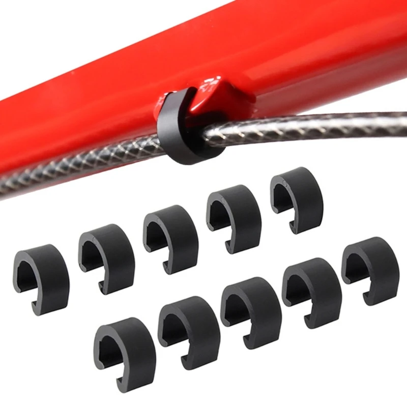 

100Pcs Plastic C-Clips Clamps C-Clips Buckle BMX Mountain Bike Bicycles Brake