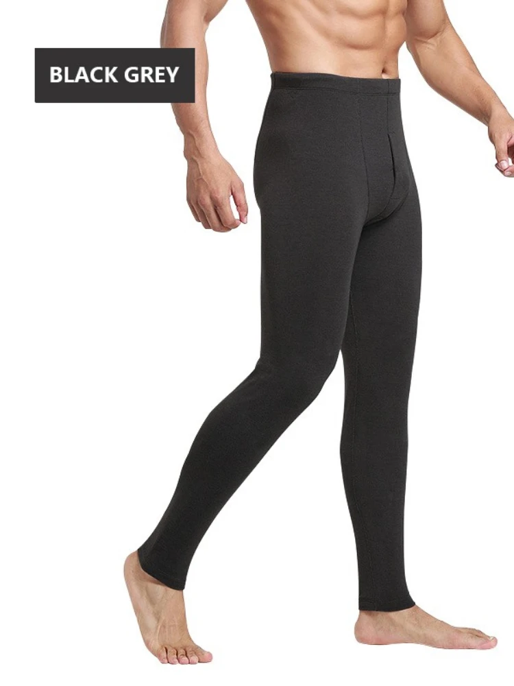 

Утолщенные теплые брюки SALSPOR, однотонные укороченные брюки с наколенниками, бесшовные катионные Длинные мужские леггинсы с полосками для З...