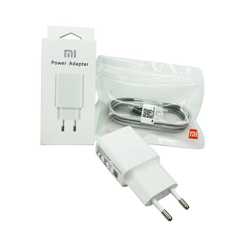 Зарядное устройство Xiaomi с USB-портом 5 В/2 А кабель Micro USB Type-C для Mi 8 9 SE lite A1 6 A2 Mix 2 2s Redmi