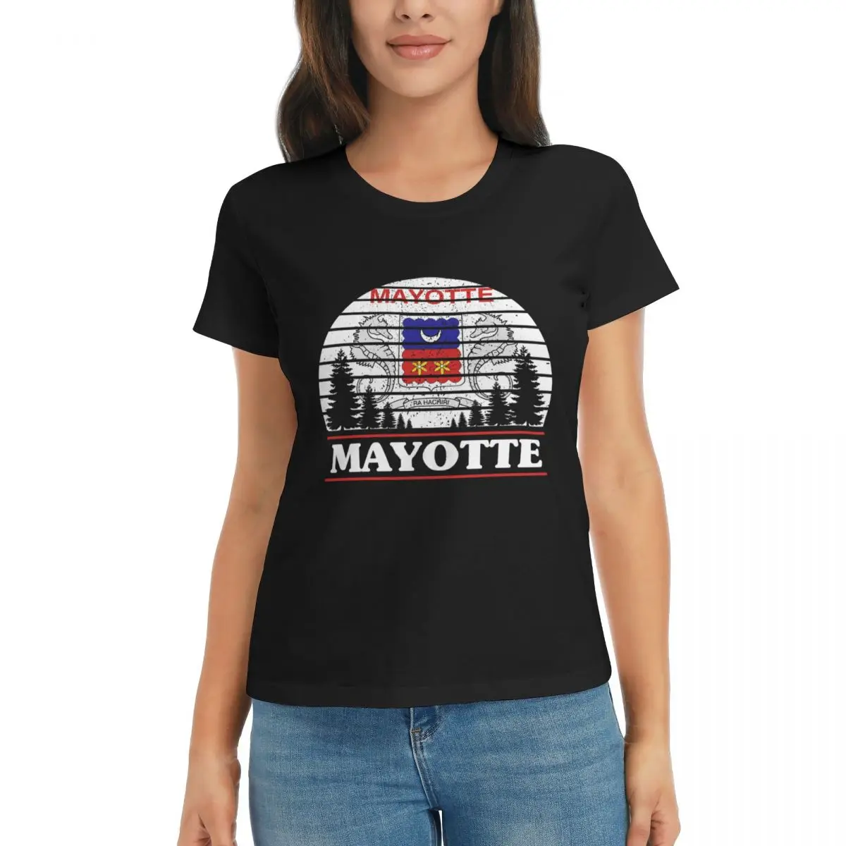 

Mayotte Racerback Motion R278 Tshirt Travel Black Graphic Vintage High grade USA Size