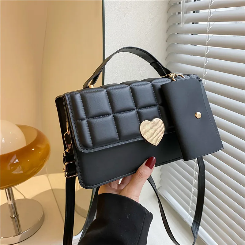 

Fashion Bag With Lid Diamond Lattice Handbags 2022 New Women's Bags Versatile One Shoulder Messenger Bag 5 Colors NFK7