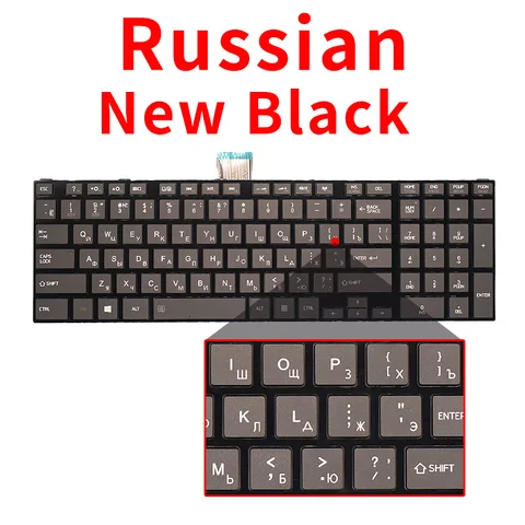 Черная клавиатура для ноутбука Toshiba Satellite C850 C850D C855 C855D L850 L850D L855 L855D L870 L870D P-11B96GB-528