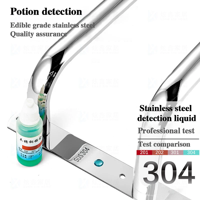 bathroom towel holder stainless steel shower room rack single rod layer wall mounted multilayer commonly used hanger with hook free global shipping