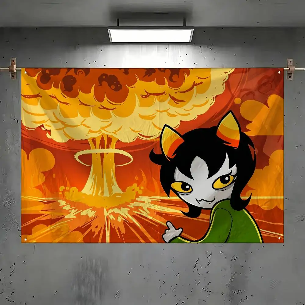 Фото Забавные игровые флаги MSPA Nepeta Leijon, подходящие для вечеринок, клубов, украшения стен на открытом воздухе и в помещении, баннеры, подарки для фанатов №4