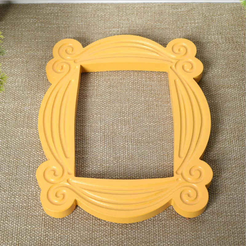 Handmade Monica Door Frame Wood Yellow Photo Frames Collectible for Home Decoration TV Series Friends Collection Gifts