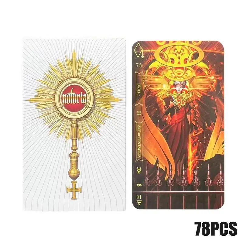 

Goetia Tarot в темноте, судьба, гадания, карточки-ораклы, 78 шт., карточки-Таро, рандомный Таро-палуба для развешивания удачи