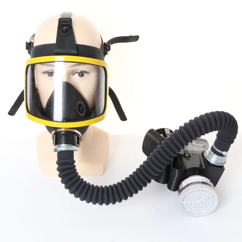 

Перезаряжаемая портативная электрическая вспомогательная газовая маска, сферическая противовирусная маска на все лицо, маска, респиратор с длинной трубкой