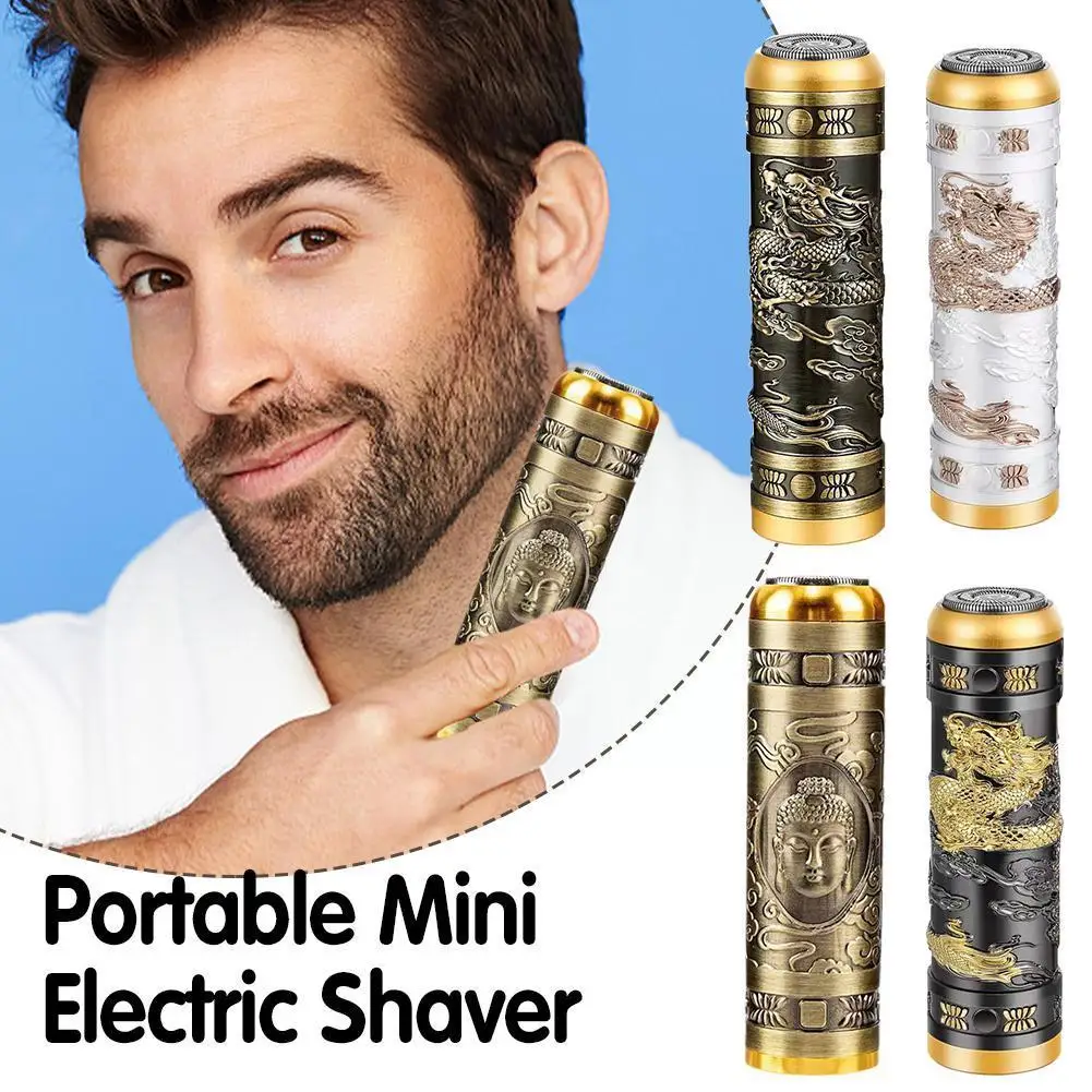 

Mini Barber Electric Shaver Home Travel Portable Men Beard Usb Hair Rechargeable Remover Shaving S8h6