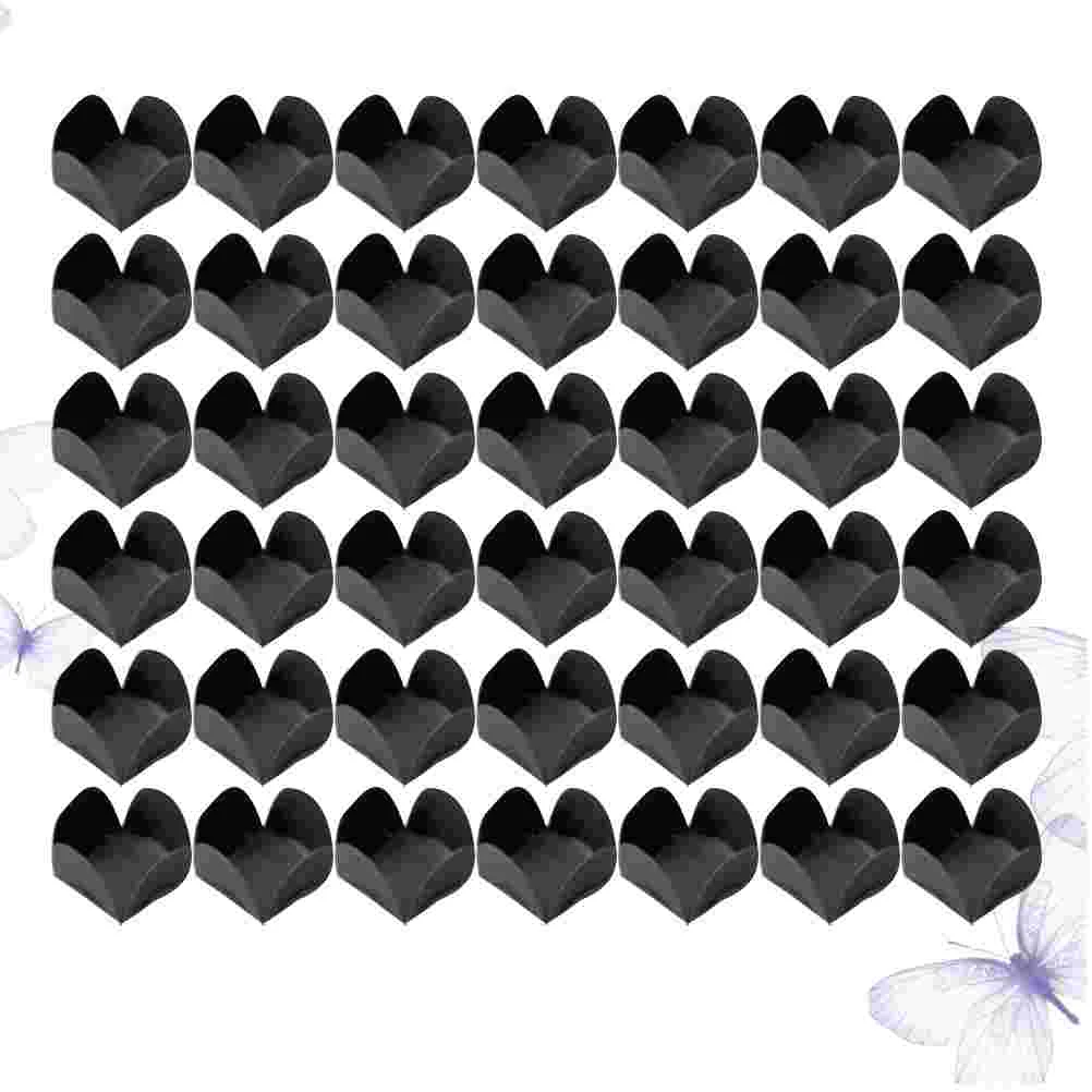 

Chocolate Cupcake Paper Wrappers Liners Cups Cup Dessert Baking Packaging Liner Black Candy Muffin Supplies Truffle Tray