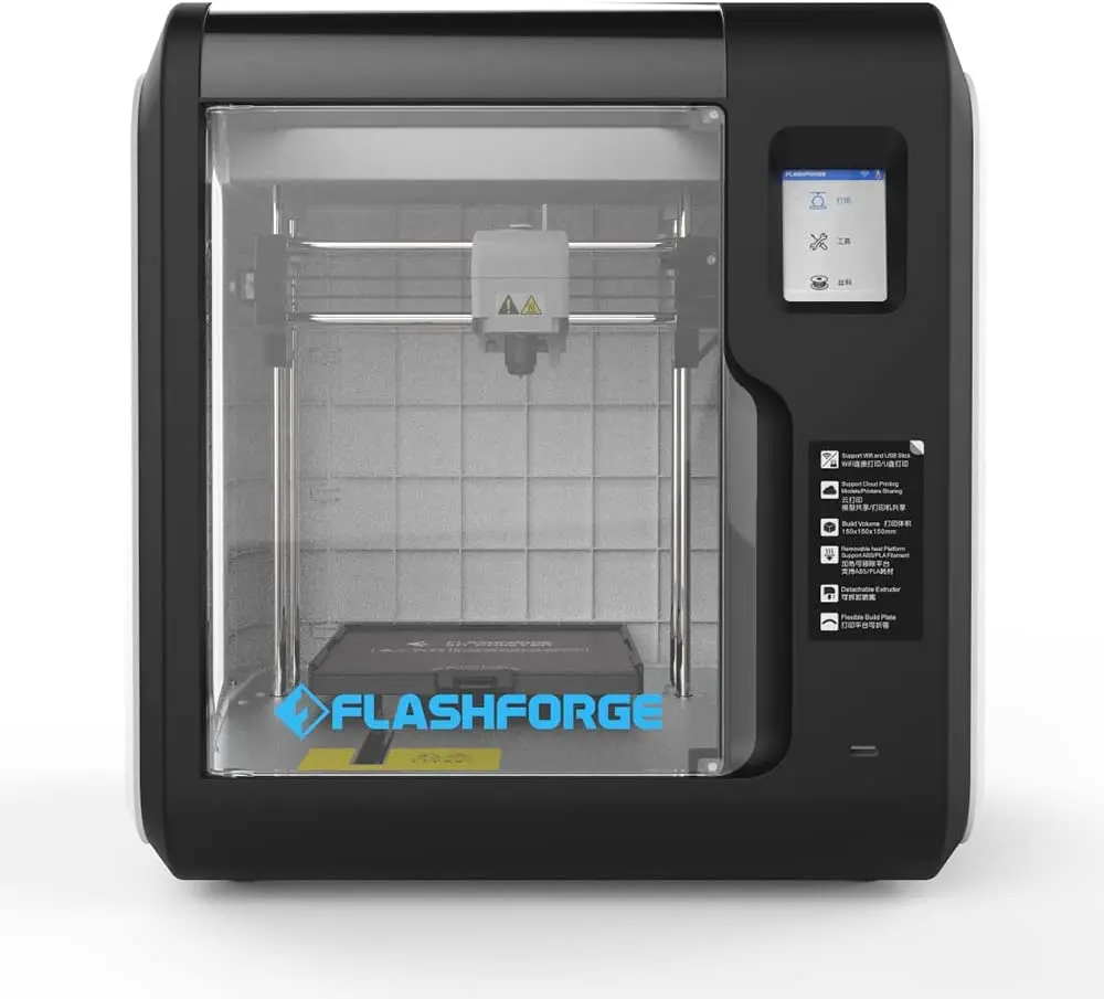 

FlashForge Adventurer 3 Lite FDM 3D Printer with Quick Release Nozzle, Auto Leveling, Cost-Effective, High Precision, Quiet