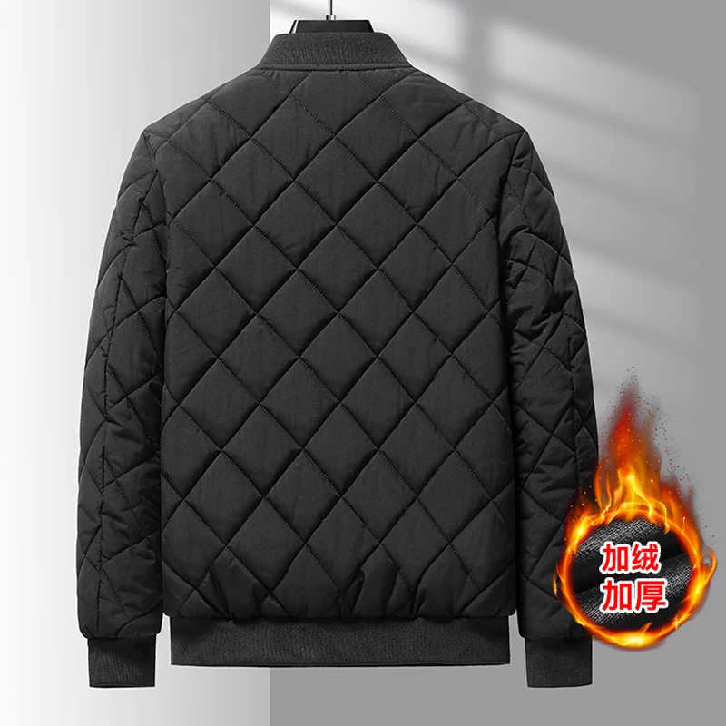 Зимняя куртка больших размеров 7XL 8XL мужские ветровки с воротником-стойкой