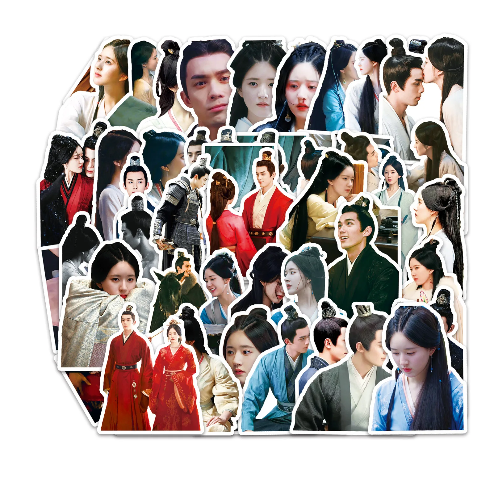 

50 Pcs/Set Love Like The Galaxy TV Series Cute Stickers Wu Lei, Zhao Lusi DIY Cartoon Scrapbooking Decorative Label Stickers