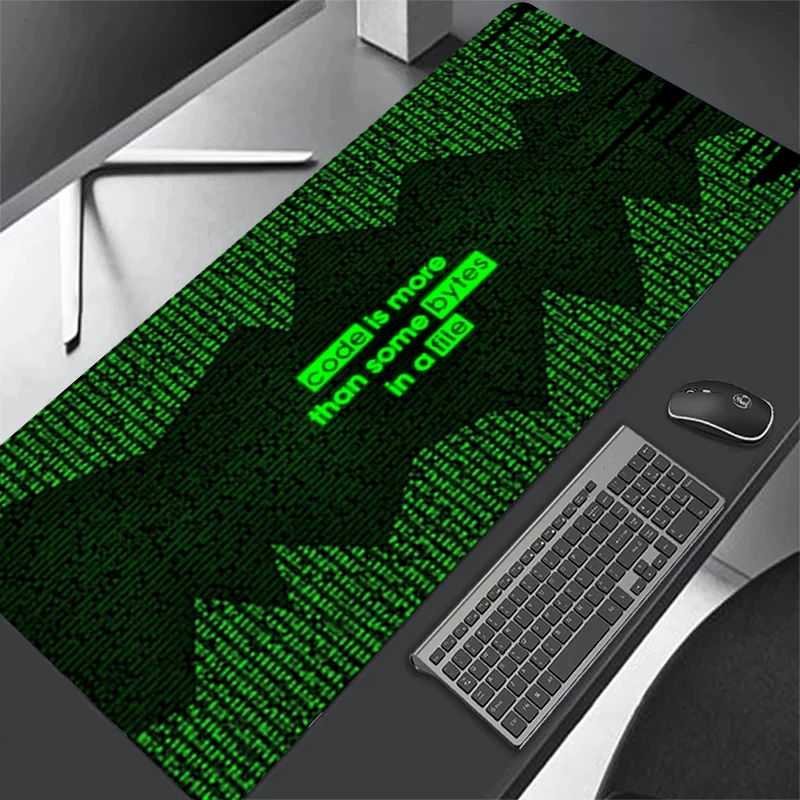 

Matrix Binary Code Mouse Gamer Mausepad Computer Accessories Gaming Keyboard Pad Deskmat Rubber Mat Mousepad Mats Pc Cabinet Xxl