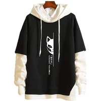 maigolo novelty hoodie japanese anime hoodies pullover sweatshirt long sleeve black hooded for men women