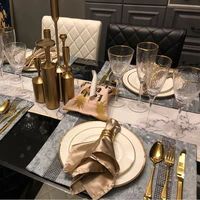 full tableware of plates bone china luxury gold knife fork spoon food plates set ceramic dinner dishes vajillas kitchen crockery