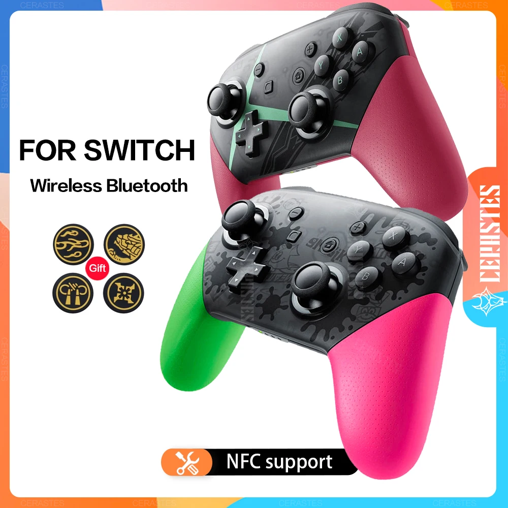 

Беспроводной Bluetooth геймпад для Nintendo Switch, аксессуары для профессионального контроллера, джойстик для игровой консоли Switch с рукояткой 6 осей