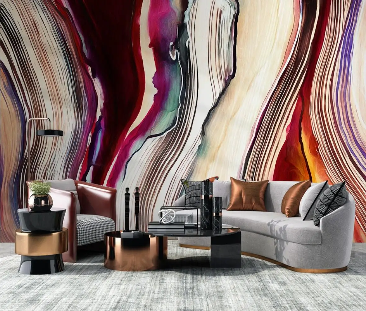 

Custom abstract lines Photo Wallpaper Mural Living Room TV Sofa bedroom decoration Papel De Parede 3D wall papers home decor