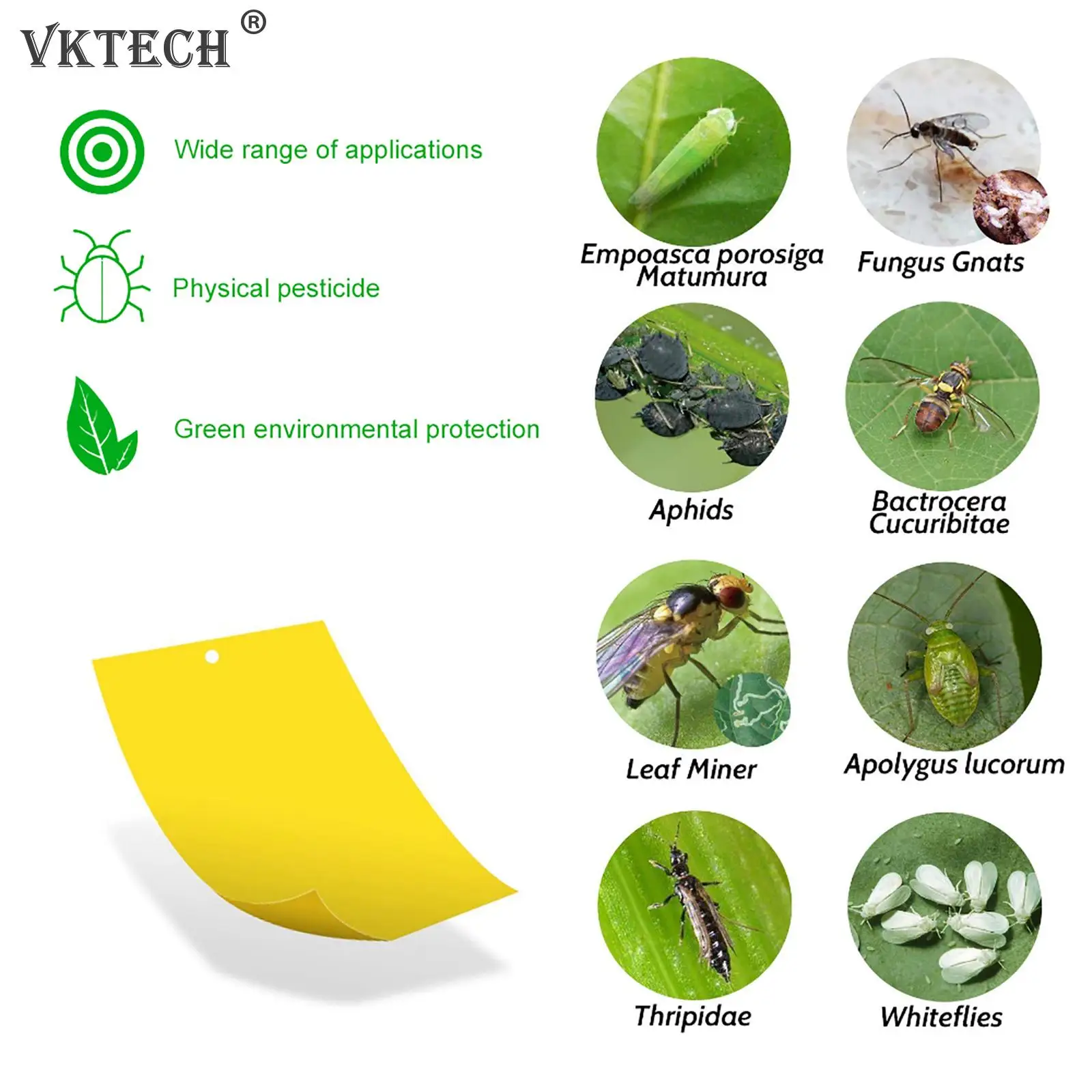 Клейкая доска для борьбы с насекомыми 20-100 шт.