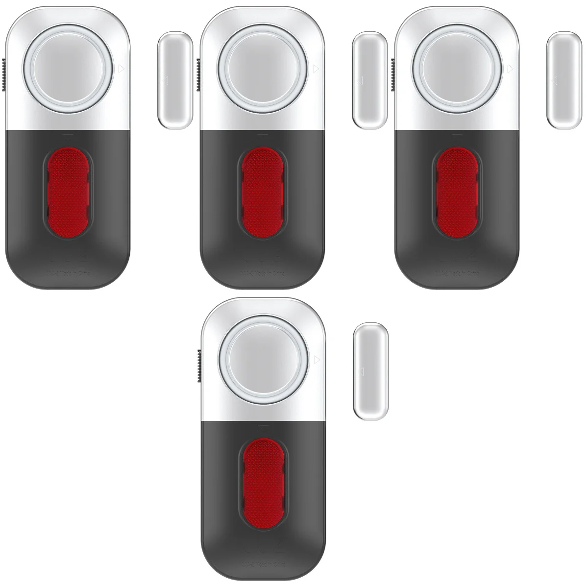 

4pcs Window Door Warning Alarm Burglar Alarm Magnetic Sensor for Door Window