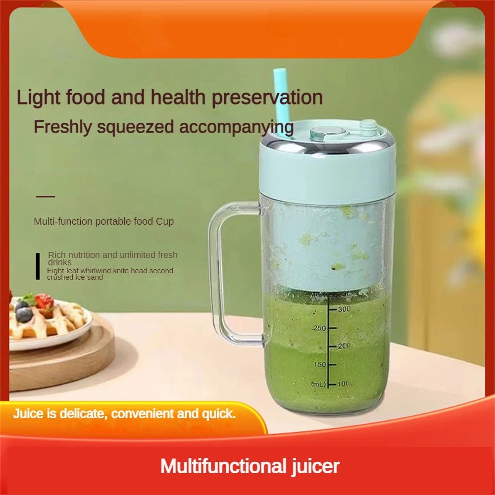 

Steel Knife Juice Cup Household Student Gift Portable Juicer Fruit Smoothie Mini Manual Food Processors Juicer Electric Portable