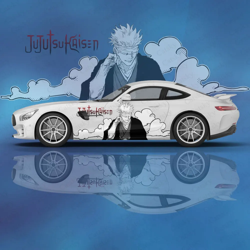 Аниме наклейки на автомобиль Satoru Gojo тюнинг автомобиля гоночная виниловая