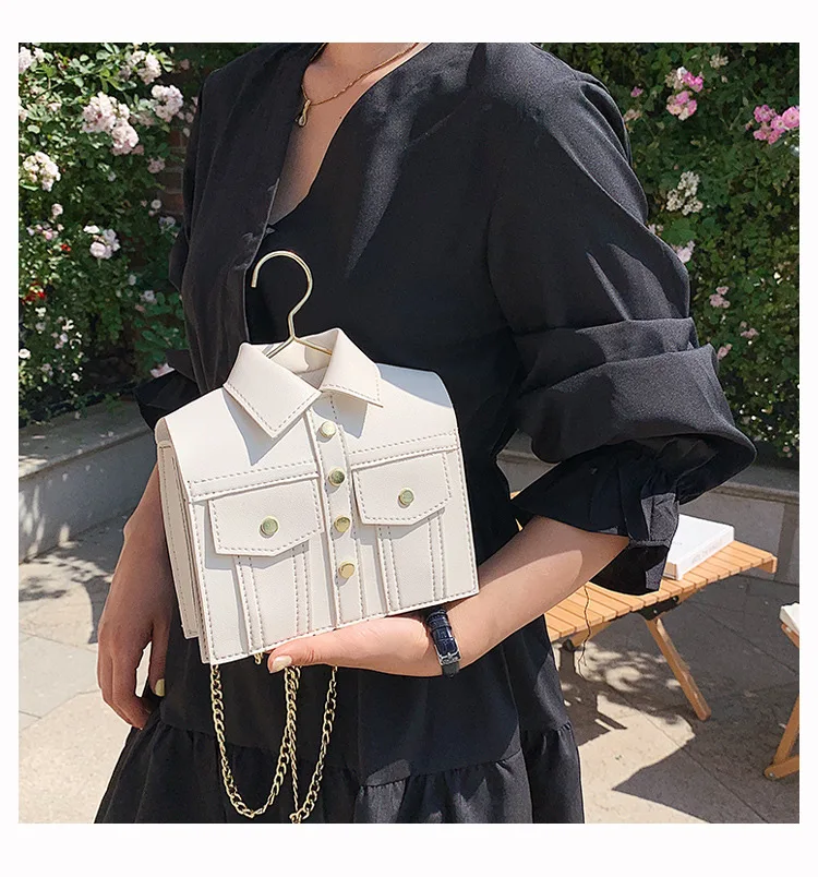 2022 Women Shoulder Bag Jacket Crossbody Leather Bag Lady Personality Shirt Messenger Flaps New Luxury Brand Designer Handbag