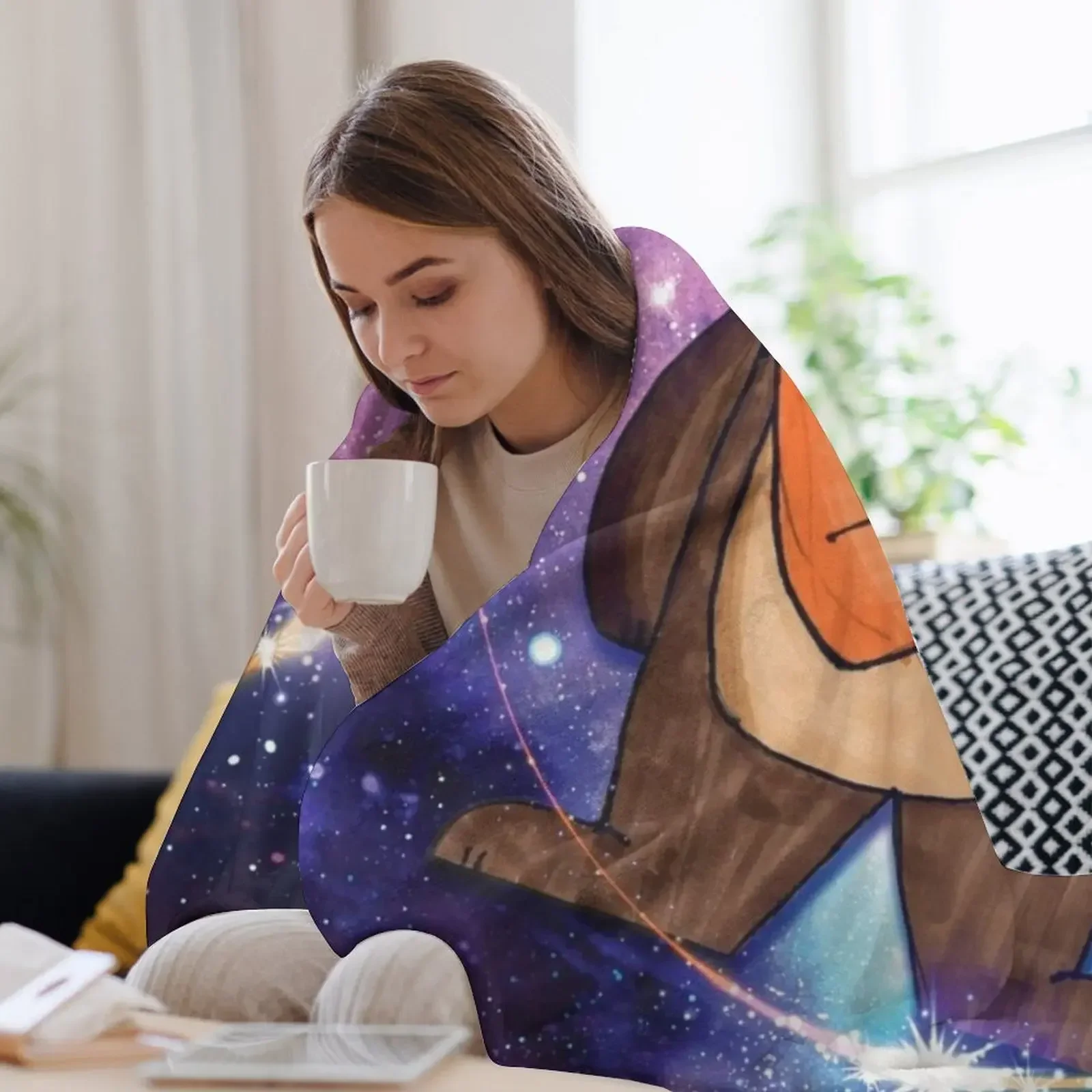 Пушистое одеяло Space Galaxy Ewok для детей