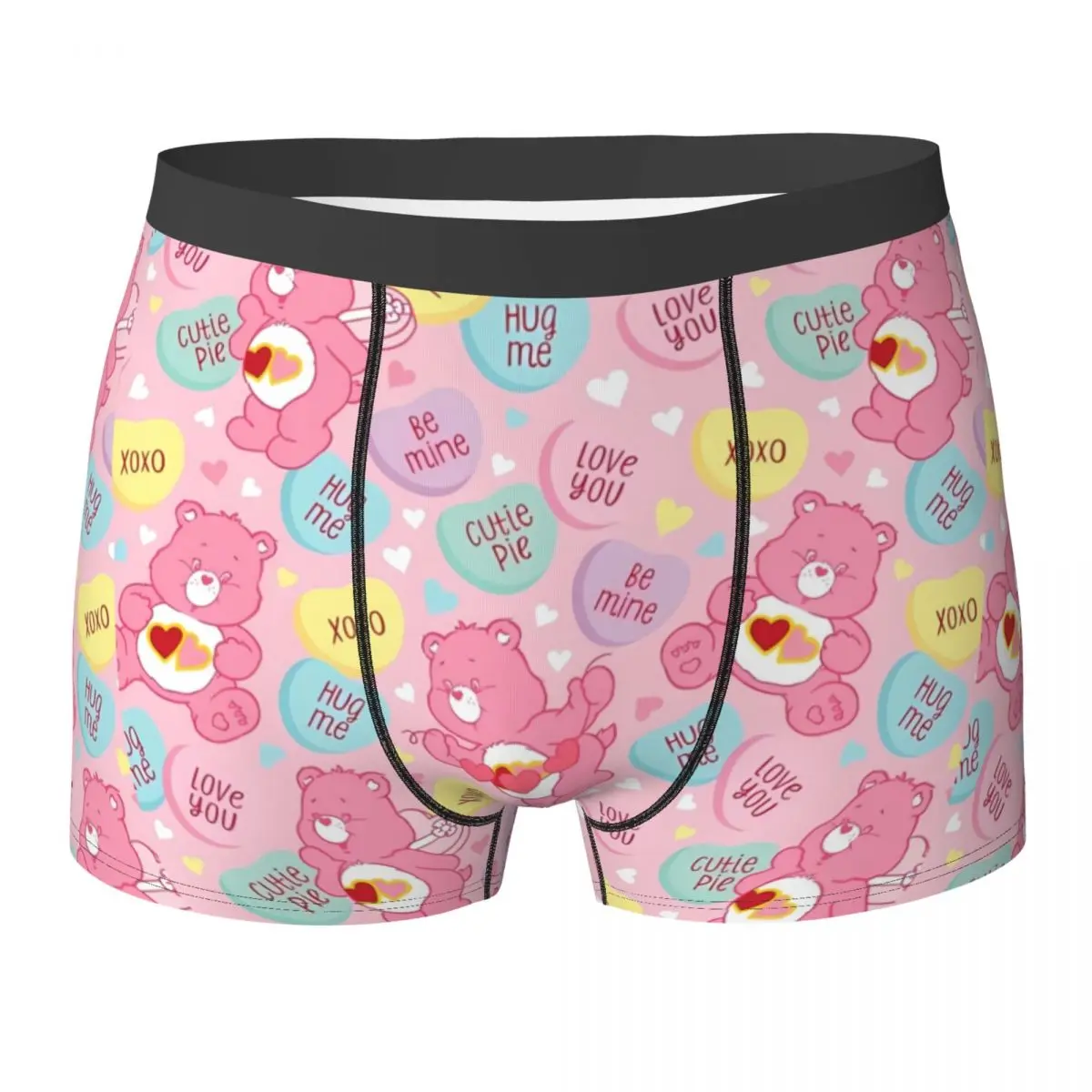 Шорты Care Bears нижнее белье модные мужские удобные трусы с принтом на багажнике