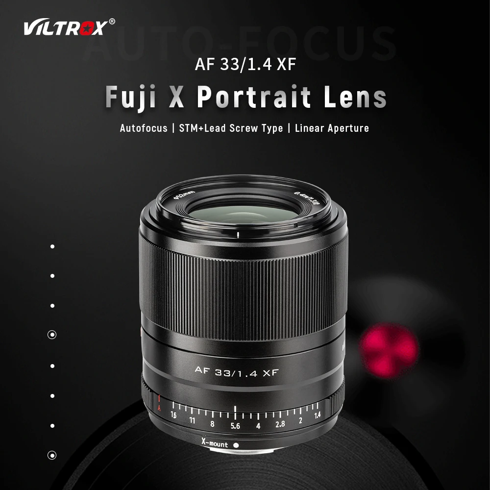 

VILTROX 33 мм F1.4 STM объектив для камеры с автофокусом, объектив с фиксированным фокусом для Fuji X, объектив с креплением, фотография
