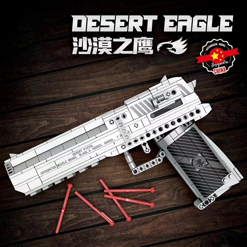 Военная снайперская винтовка строительные блоки AWM Desert Eagle пистолет