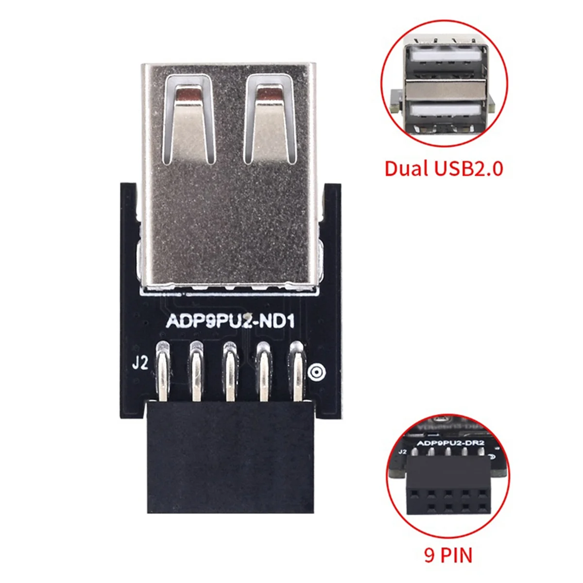 9-контактный на 1-портовый USB-адаптер внутренний преобразователь материнской