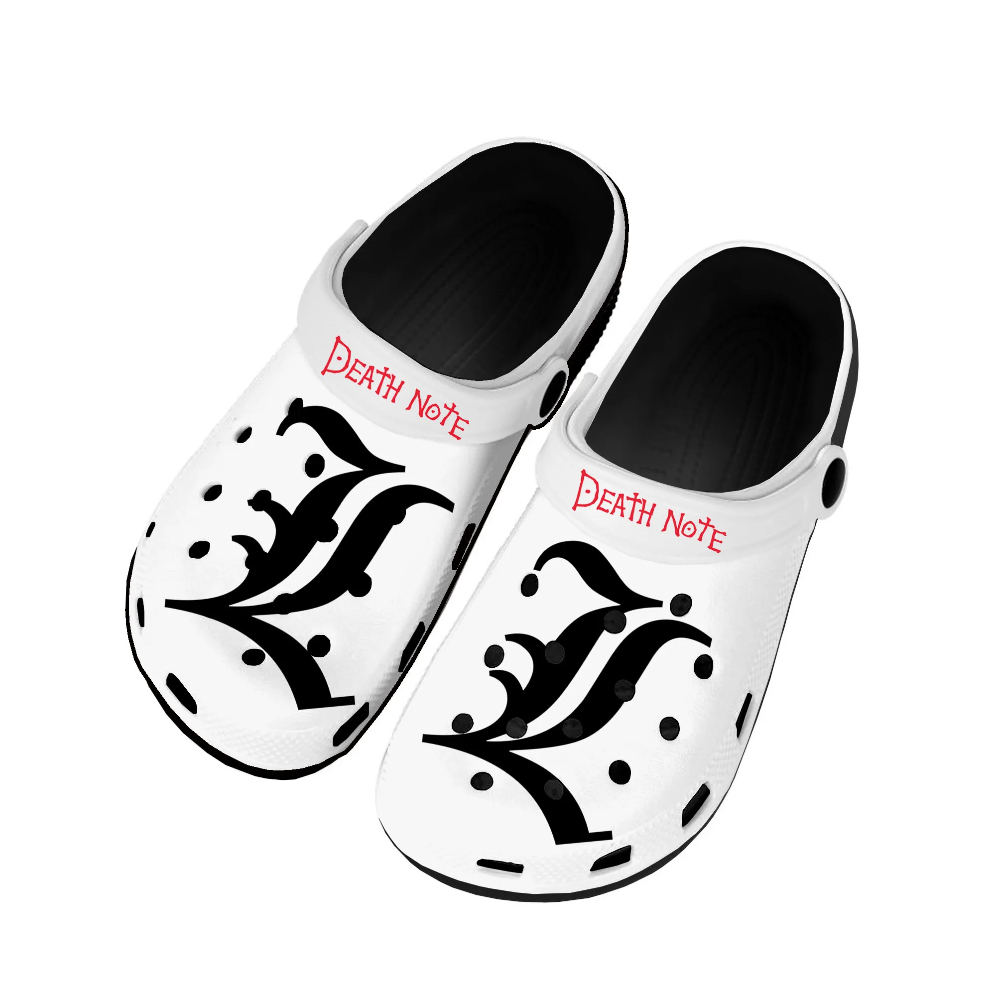 

Anime Death Note Yagami Lawliet L Home Clogs Custom Water Shoes Mens Womens Teenager Shoe Garden Clog Beach Hole Black Slippers