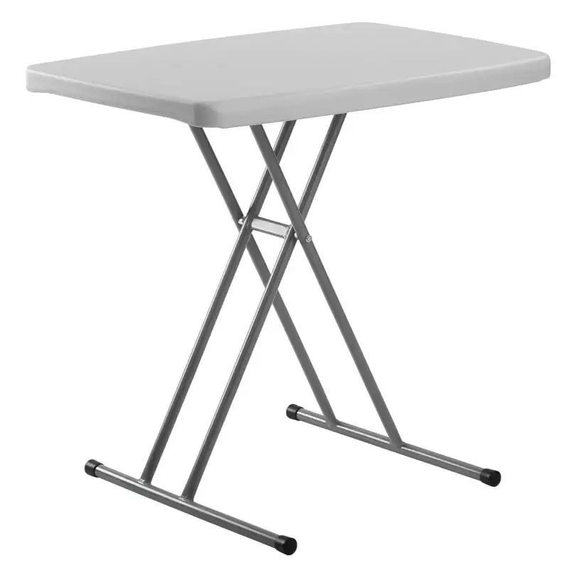 

x 30 Height Adjustable Personal Folding Table, Speckled Grey