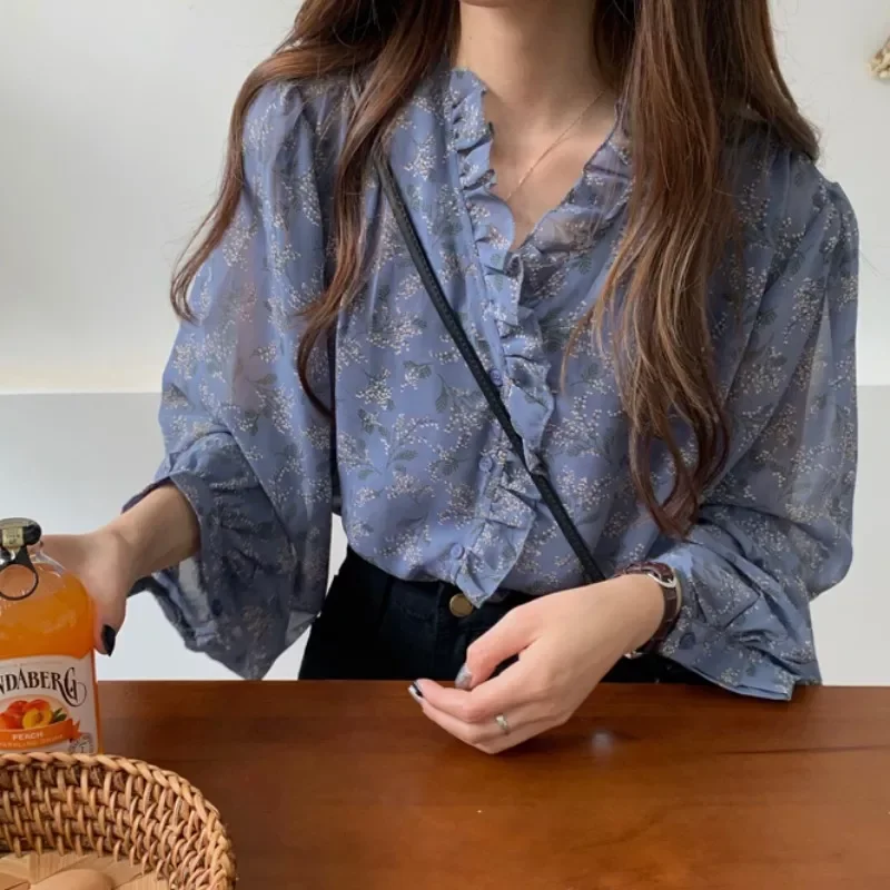 

2022NEW spring summer autumn new women fashion casual lady beautiful nice Tops woman female OL blusas femininas elegante Fq25