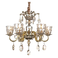 european style vintage light pendant lamp chandelier copper villa