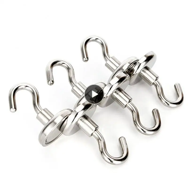 

Round Firm Magnet Hook Kitchen Accessories Heavy Duty Hooks Wall Hanger Magnetic Hooks Storage Hook No Punching Durable