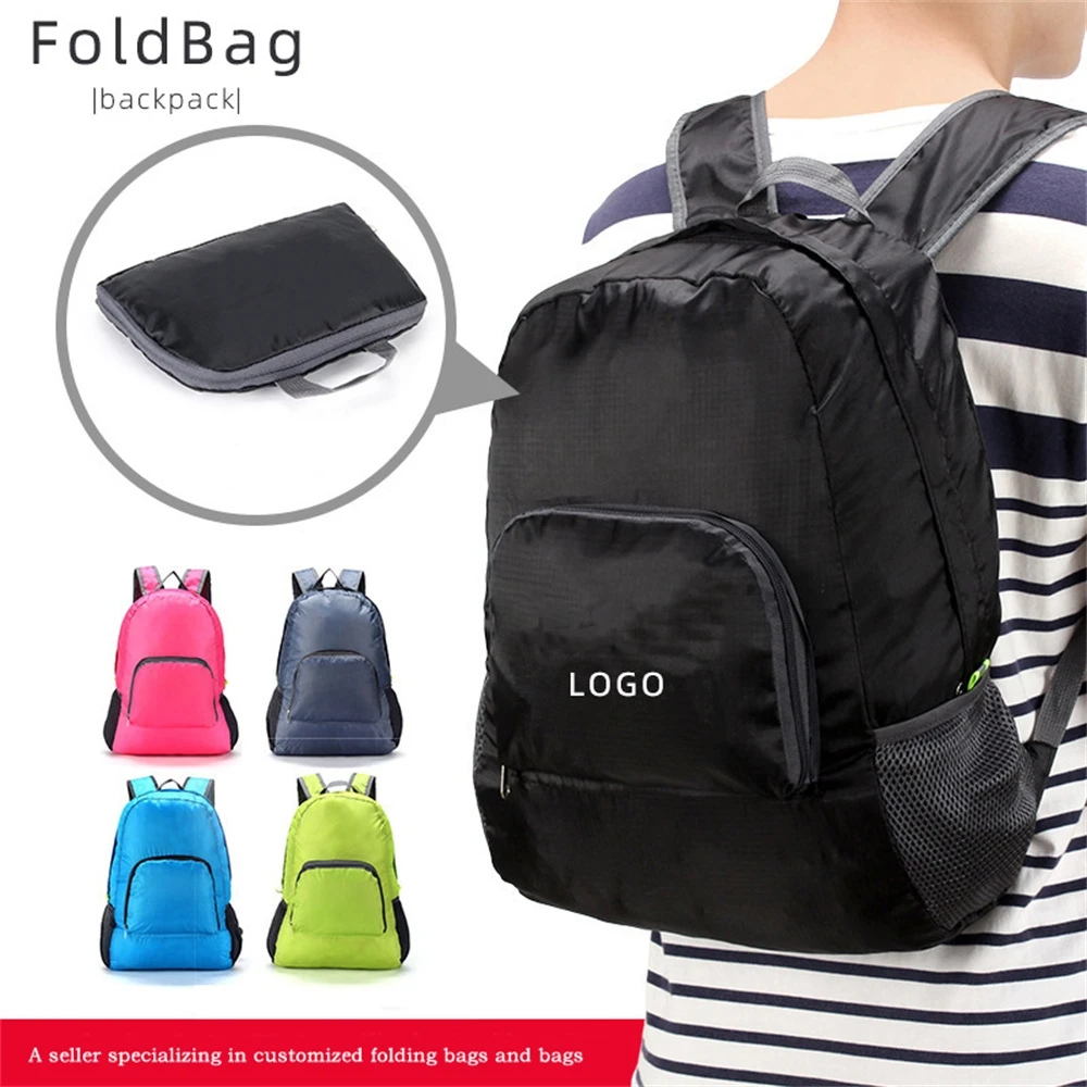 

Foldable backpack, foldable, suitable for boys and girls, printable