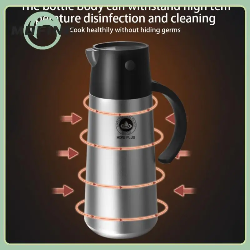 

Stainless Steel Seasoning Bottle Automatic Opening And Closing Kitchen Set Household Storage Organization Large Capacity Oil Pot