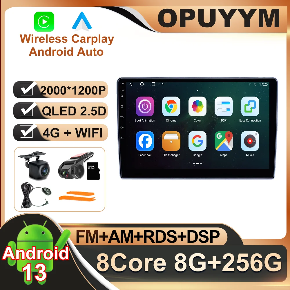 

10,1 дюймовый Android 13 для Nissan Paladin 2004 - 2013 автомобильное радио BT беспроводное Carplay автомобильное AHD мультимедийное видео навигация GPS WIFI