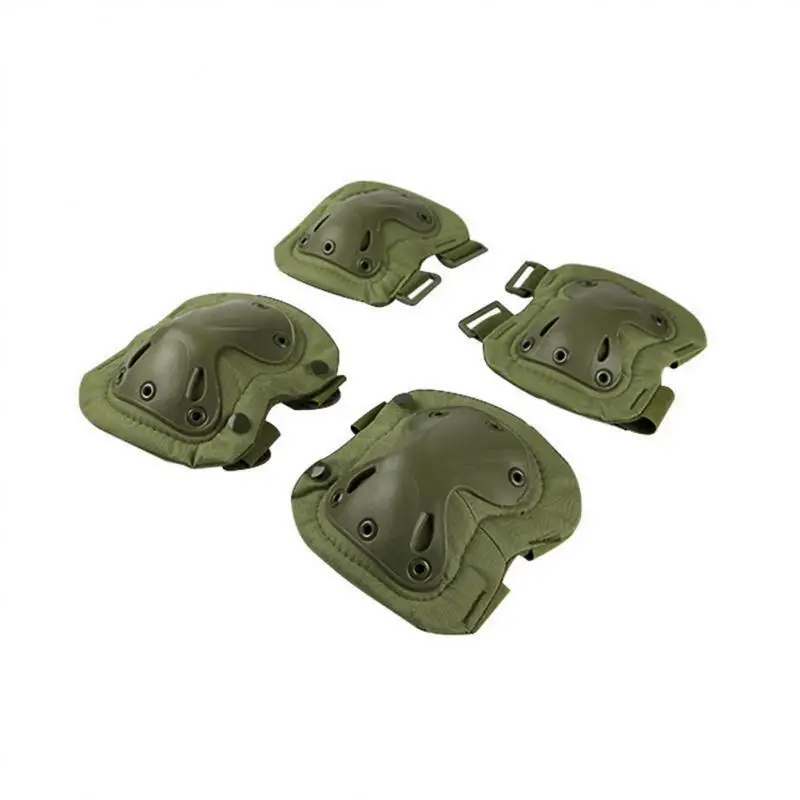 

4Pcs Motorcycle Elbow Knee Pad CS Military Security Protection Army Airsoft Outdoor Scooter Cycling Kneepad Safety Gear Pads