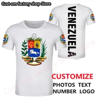 venezuela free custom flag coat of arms t shirt bolivarian republic men emblem shirts diy states city name number t shirt