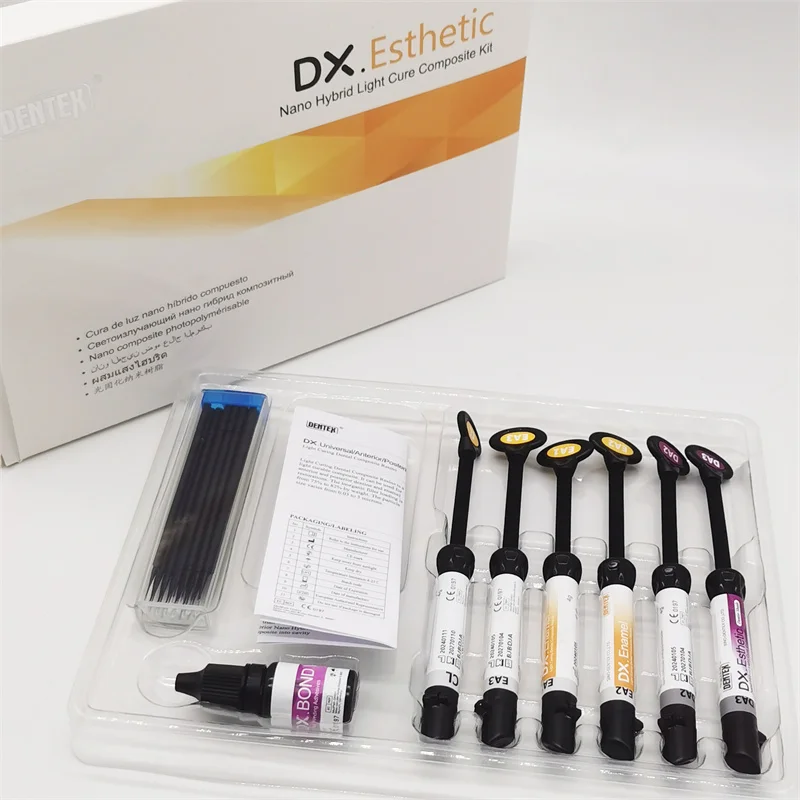 Одобренный CE светоотверждаемый стоматологический композитный комплект из смолы