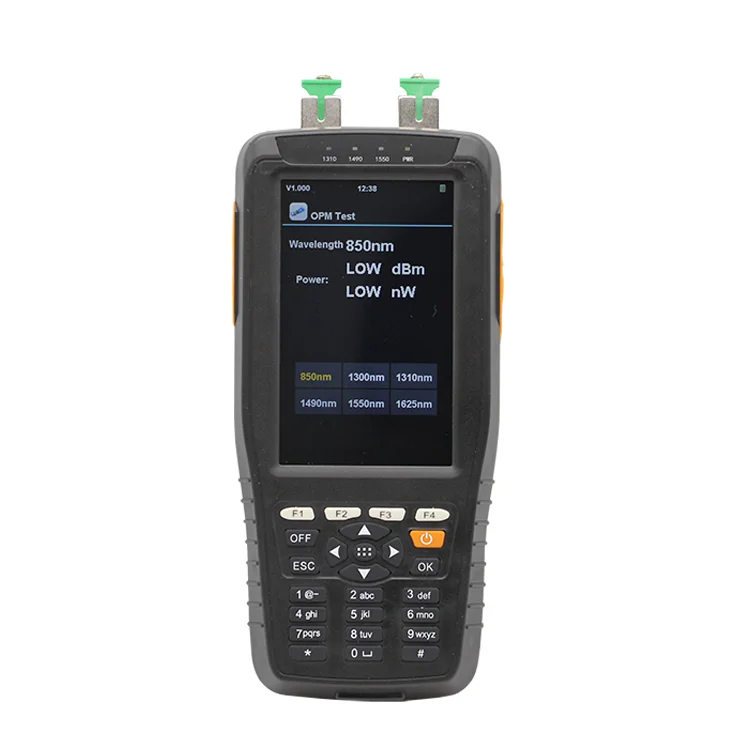 

Handheld PON Power Meter Fiber Optic Test Meter 1310/1490/1550nm OPM+VFL