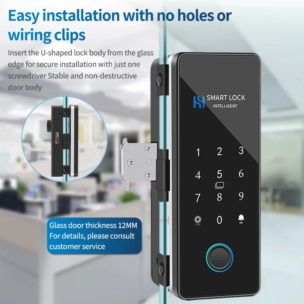 Дверной замок с отпечатком пальца LUCKING DOOR KB170