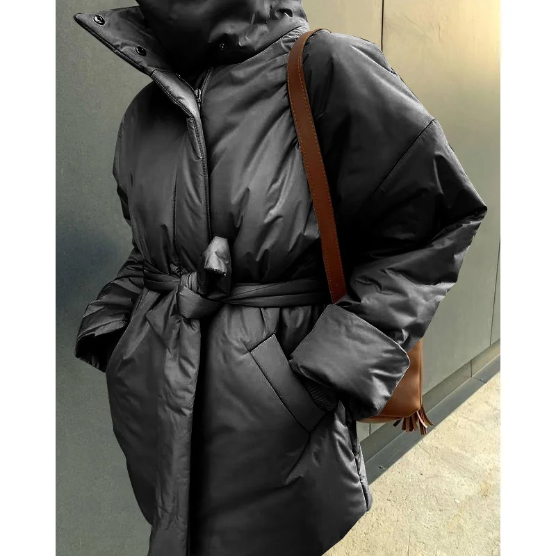 Long Coats Cotton Padded Winter Coat Female Casual Pocket Women Coat Padded Clothes High Quality Handmade